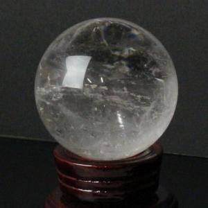 水晶 丸玉 球体 原石 鉱物 置物 クォーツ クラスター 石 天然石【56mm