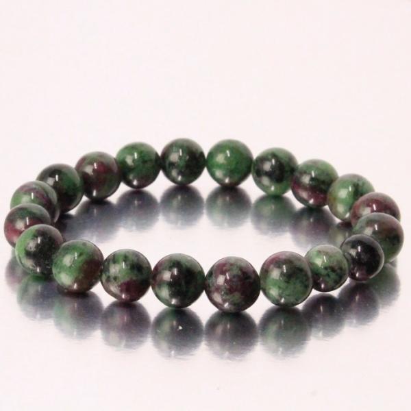 ルビーインゾイサイト ブレスレット Bracelet 腕輪 ブレスレット ブレス 数珠 ルビーインゾ...