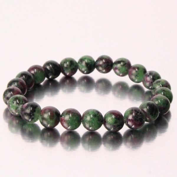 ルビーインゾイサイト ブレスレット 【レア 1点物】 ブレス バングル ブレスレット Bracele...