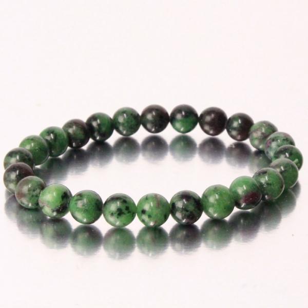 ルビーインゾイサイト ブレスレット Bracelet 腕輪 ブレスレット ブレス 数珠 ルビーインゾ...