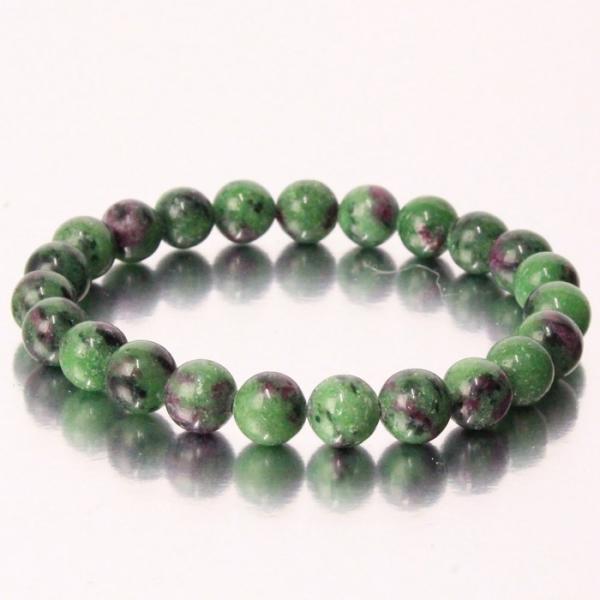 ルビーインゾイサイト ブレスレット ブレス 数珠 腕輪 Bracelet ブレスレット ルビーインゾ...