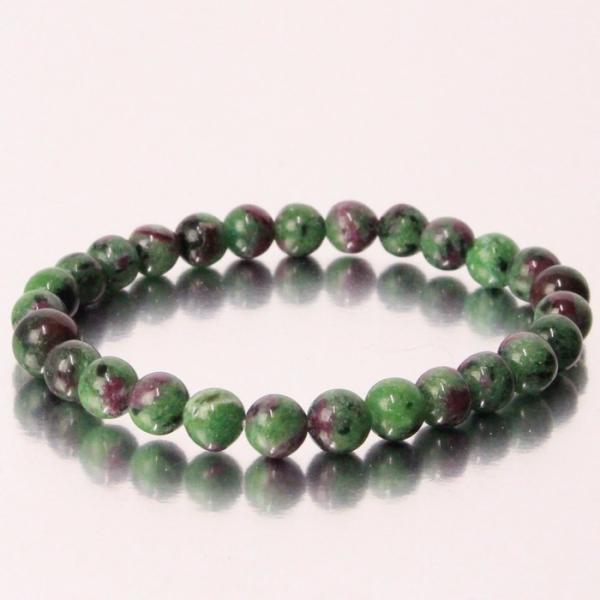 ルビーインゾイサイト ブレスレット 【レア 1点物】 ブレス バングル ブレスレット Bracele...