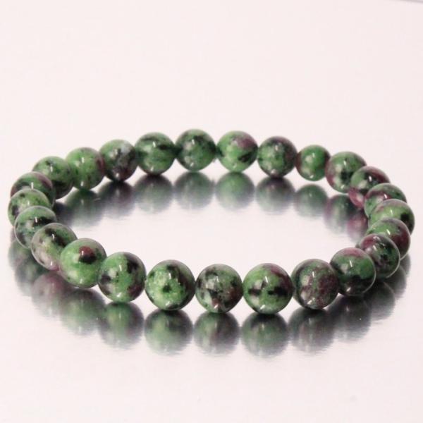 ルビーインゾイサイト ブレスレット 【一点物 現物】 Bracelet 数珠 ルビーインゾイサイトブ...