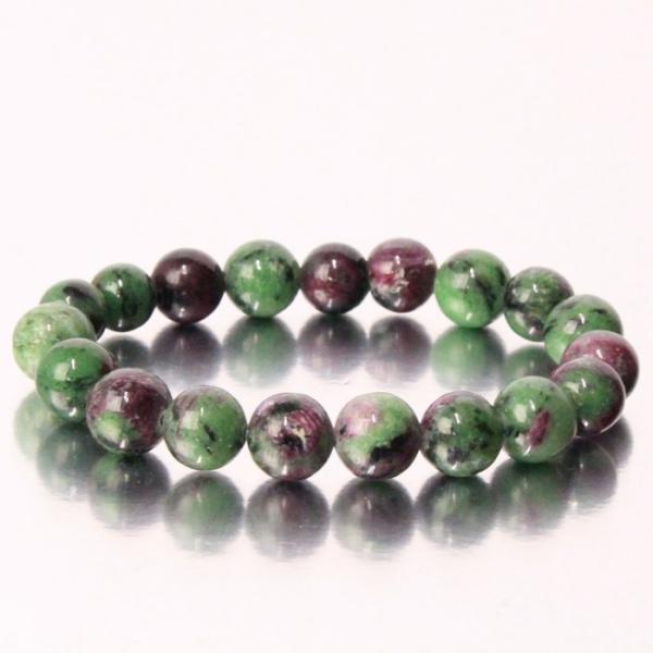 ルビーインゾイサイト ブレスレット 【一点物 現物】 ブレス 数珠 腕輪 Bracelet ブレスレ...