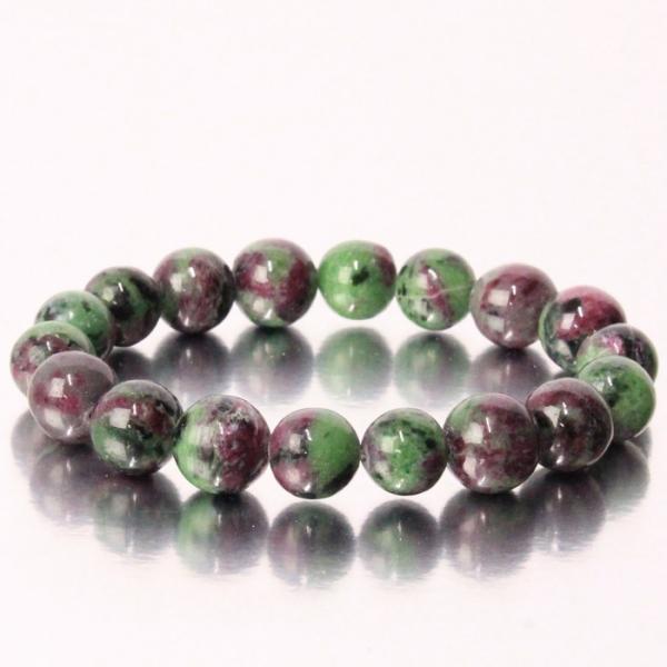 ルビーインゾイサイト ブレスレット 【一点物 限定品】 Bracelet 数珠 ルビーインゾイサイト...