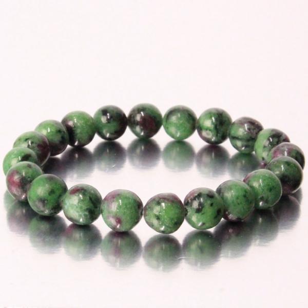 ルビーインゾイサイト ブレスレット Bracelet 数珠 ルビーインゾイサイトブレスレット 人気 ...