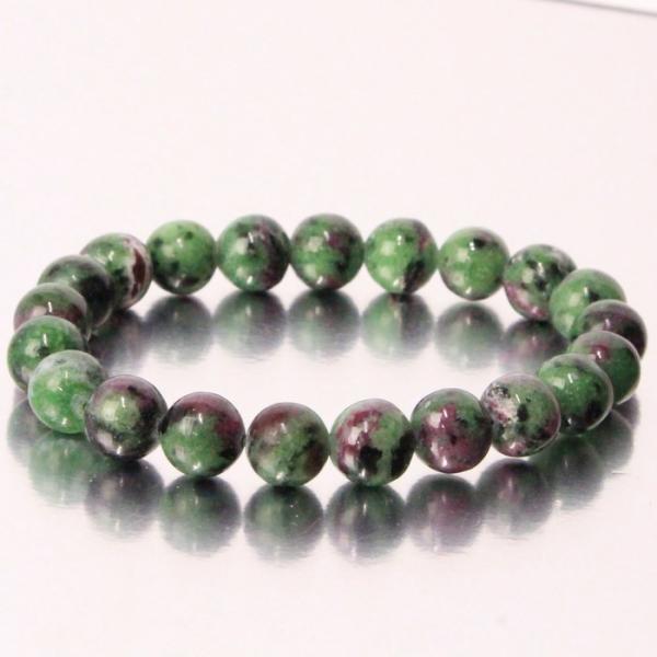 ルビーインゾイサイト ブレスレット 【一点物 限定品】 ブレス 数珠 腕輪 Bracelet ブレス...