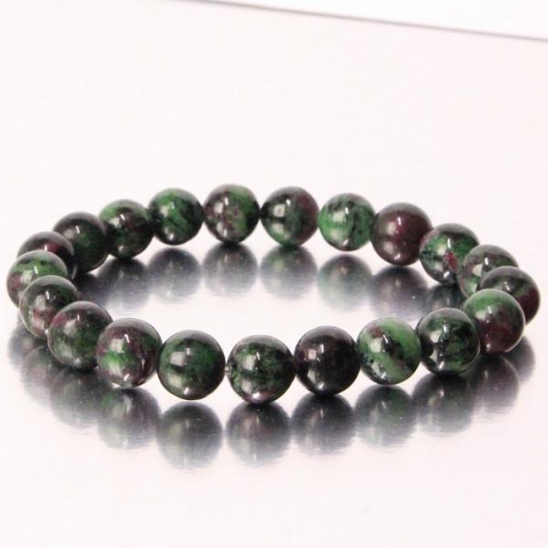 ルビーインゾイサイト ブレスレット ブレス 数珠 腕輪 Bracelet ブレスレット ルビーインゾ...