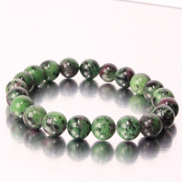 ルビーインゾイサイト ブレスレット 【一点物 限定品】 Bracelet ブレスレット 数珠 ルビー...