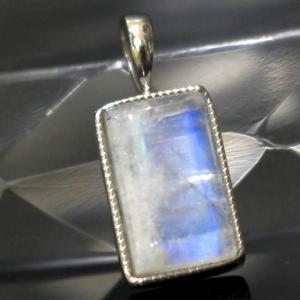 希少  S925 436ムーンストーンペンダントネックレス シルバー925 天然石 ムーンストーン ペンダント ネックレス ロジウム