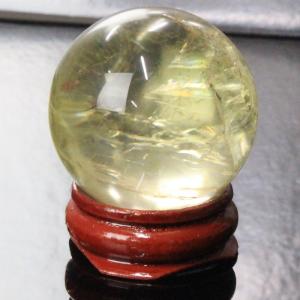 シトリン 丸玉 【レア 1点物 35mm玉】 黄水晶 Citrine 幸運 金運
