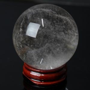 水晶 丸玉 球体 原石 鉱物 置物 クォーツ クラスター 石 天然石【56mm