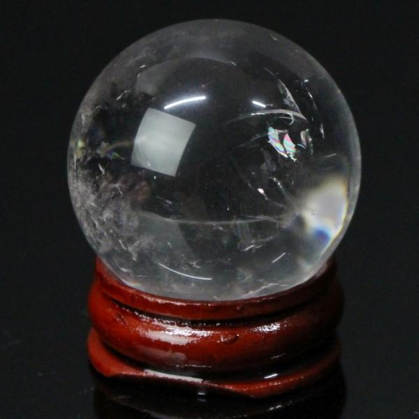 天然 水晶玉 【33mm レア 1点物】 大玉 球体 置物 水晶玉 原石 天然水晶玉  天然石
