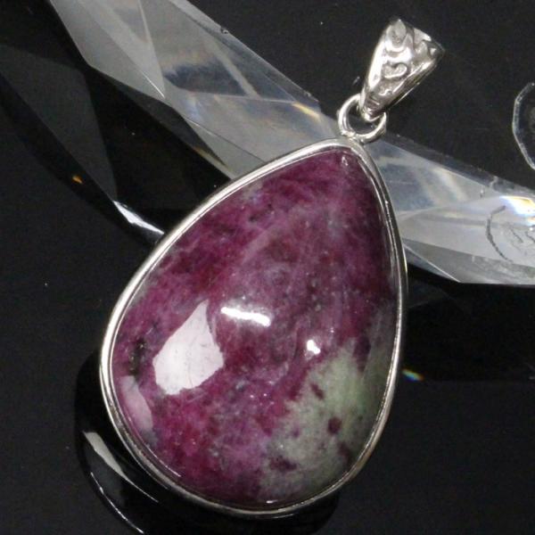 ルビーインゾイサイト ネックレス 【厳選 一点物】 大粒 ペンダントトップ ネックレス  メンズ レ...