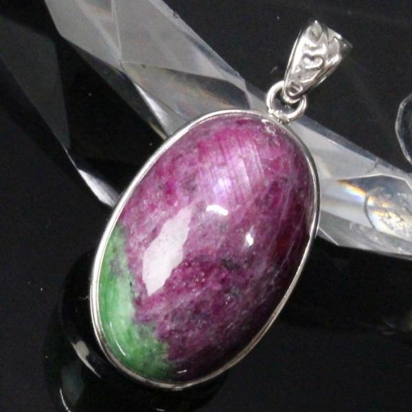 ルビーインゾイサイト ペンダント 【厳選 一点物】 大粒 ペンダントトップ ネックレス  メンズ レ...