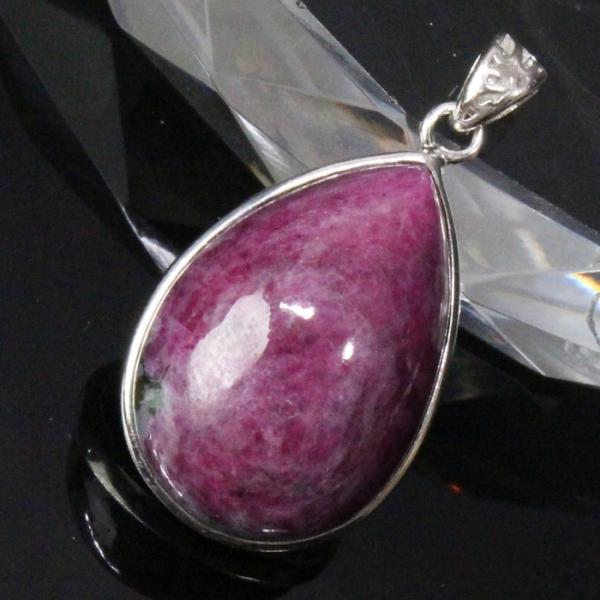 ルビーインゾイサイト ネックレス 【一点物 限定品】 ぺんだんと ネックレス ルビーインゾイサイトネ...