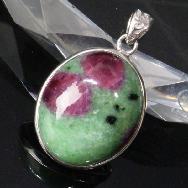 ルビーインゾイサイト ペンダント 【一点物 現物】 ネックレス ルビーインゾイサイトペンダント メン...