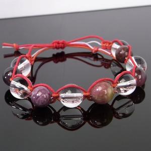 ウォーターメロントルマリン ブレスレット 手編み watermeron tourmaline 電気石 Bracelet 天然石 ｜メンズ レディース 海外直輸入価格で販売｜｜lulu-house