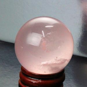 ローズクォーツ 丸玉 原石 rose 紅水晶 水晶玉 天然石【37mm玉】