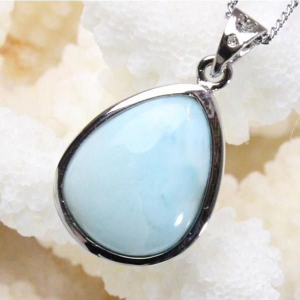 ラリマー ペンダント ネックレス larimar ペクトライト Pendant Necklace ｜...