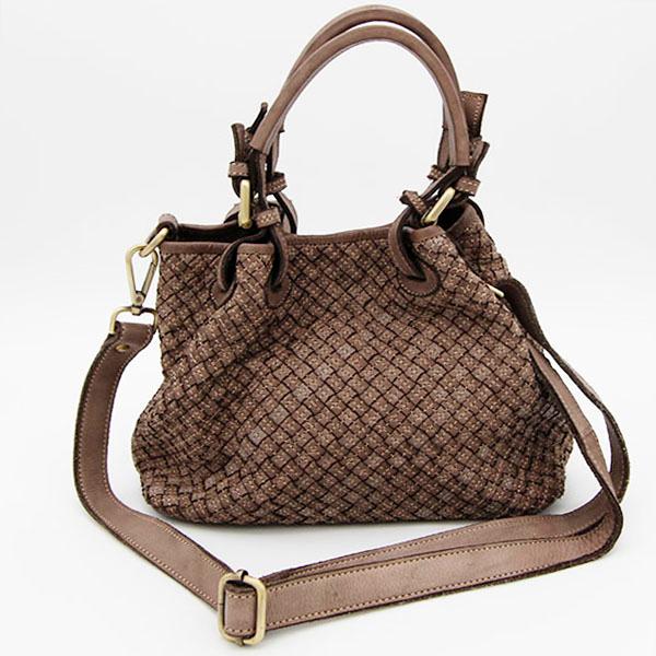 インポート　グレージュ イントレチャートバック