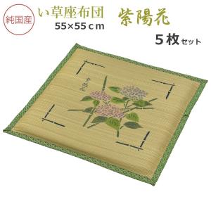大島屋 い草座布団 おしゃれ イグサ 座布団 セット クッション イ草