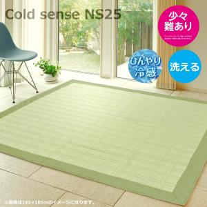 訳あり 冷感ラグ 3畳 200×240cm （NS-25） すべり止め付