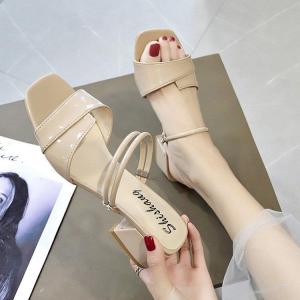 サンダル ミュール レディース 履きやすい 夏サンダル 太めヒール ミュール サポサンダル ストラップサンダル ローマブール 2way 歩きやすい 美脚 大人オシャレ