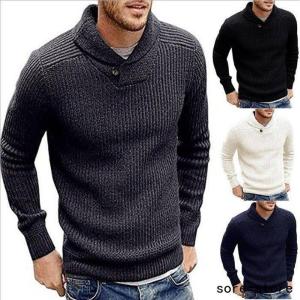 セーター メンズ ニット 無地 セーター トップス ニット セーター 通勤 オフィス 2020秋冬新作
