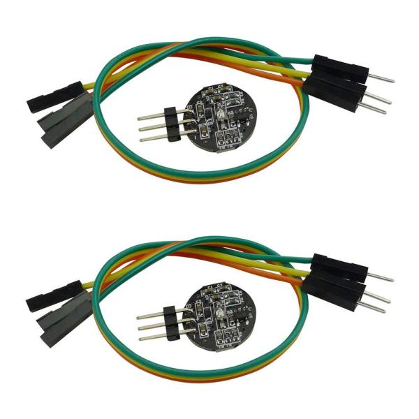 KKHMF 2個 脈拍センサー パルスセンサモジュール 心拍 耳たぶ ハートレート 心拍