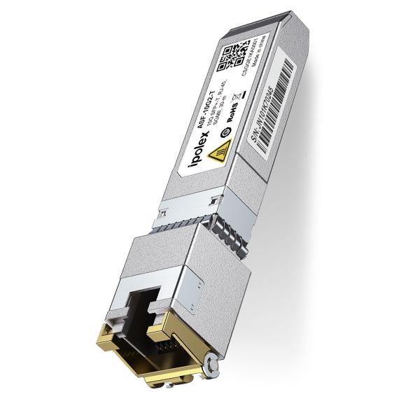 ipolex 10GBase-T SFP+モジュール 1.25/2.5/5/10G SFP+ RJ4...