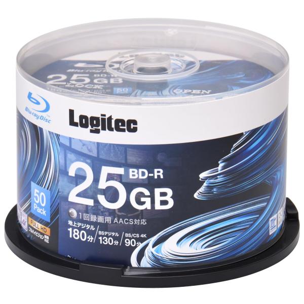 ロジテックダイレクト BD-R AACS対応 ブルーレイディスク Blu-ray Disc 6倍速 ...