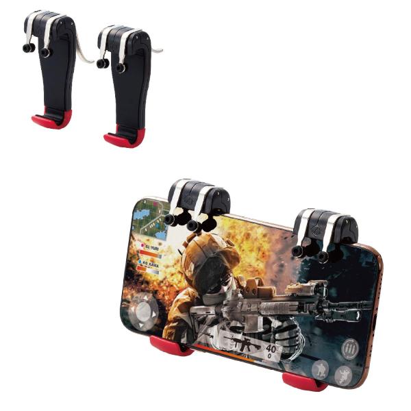 エレコム 荒野行動 PUBGMobile スマホ用ゲームコントローラ 射撃ボタン [4ボタン