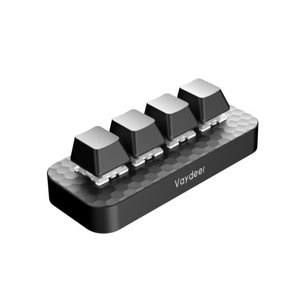 Vaydeer プログラマブルキーボード 4キー ショートカットキーボード ゲーミング