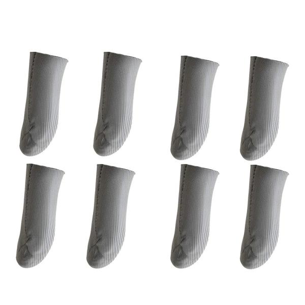 銀繊維布 爪先縫い目なし Mobile スマホ ゲーム 8個入り 指サック0.5mm超薄 超高