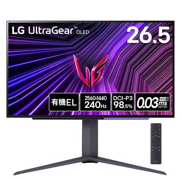 LG ゲーミング モニター UltraGear OLED 27GS95QE-B 26.5インチ/WQ...