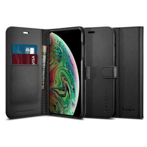 iPhone XS Max ケース 手帳型 カード収納 6.5インチ 対応 ワイヤレス充電 スタン