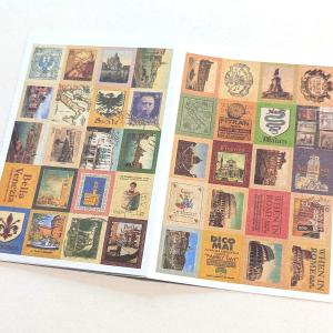 切手型シール 80片（イタリア）ab-483｜lululumarket