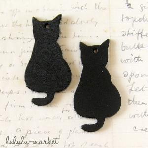 本革チャーム 猫 1個 al-068の詳細画像2