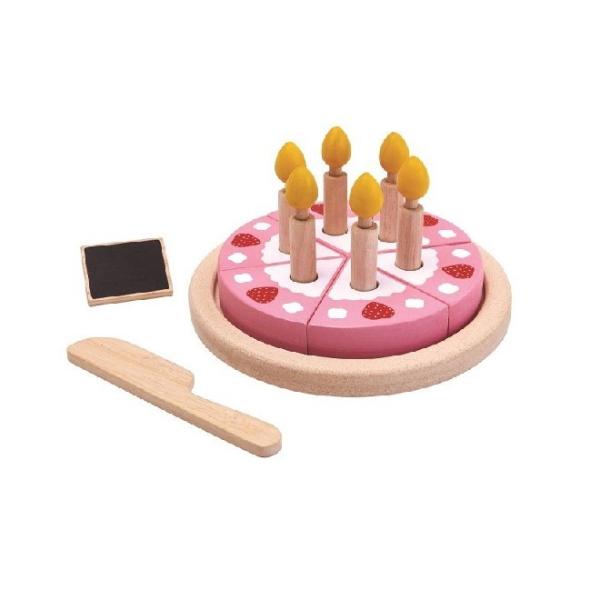 PLAN TOYS 木製 おままごと バースデーケーキセット Birthday Cake Set 3...