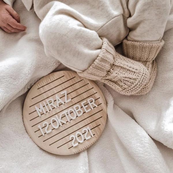 木製 まるいレターボード アウトレット 白文字 丸 インテリア雑貨 バースデー 月齢フォト 誕生日 ...