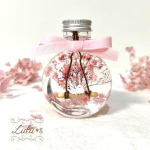 桜のシマエナガハーバリウム Lulus-0642の詳細画像2