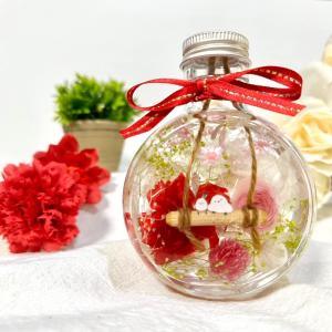 カーネーション シマエナガ ハーバリウム プリ...の詳細画像2