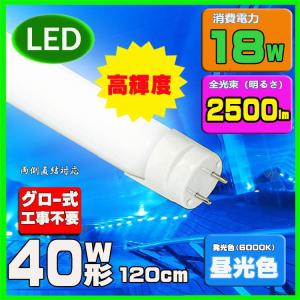 【Go To LED】LED蛍光灯 40W 高輝度2500lm 直管LED蛍光灯 120cm led蛍光灯 工事不要｜lumi-tech2