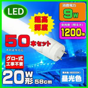 LED蛍光灯 20w形 58cm 昼光色 直管L...の商品画像