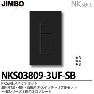 神保電器 NKシリーズ スイッチ・プレート組合わせセット 3路(片