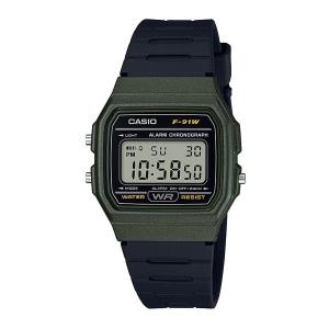 カシオ CASIO 正規品 時計 腕時計 メンズ ブラック カーキ WATCH COLLECTION POP F-91WM-3AJH チープカシオ チプカシ ブランド｜luminio