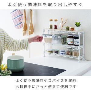 調味料ラック スパイスラック おしゃれ 白 黒...の詳細画像4