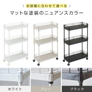 ワゴン 収納 棚 幅20 奥行45 3段 ラッ...の詳細画像3