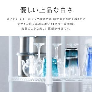 スチールラック 幅80cm 5段 ルミナスラテ...の詳細画像3